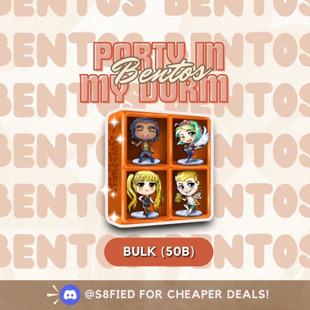 Party In My Dorm (PIMD) – Bentos / In-Game Currency [50 Pieces]