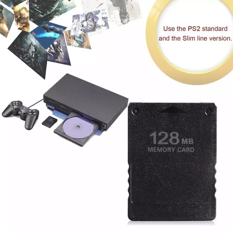 64MB/128MB/256MB Memory Card for PS2 PlayStation 2/Slim/Fat 64/128/256/MB