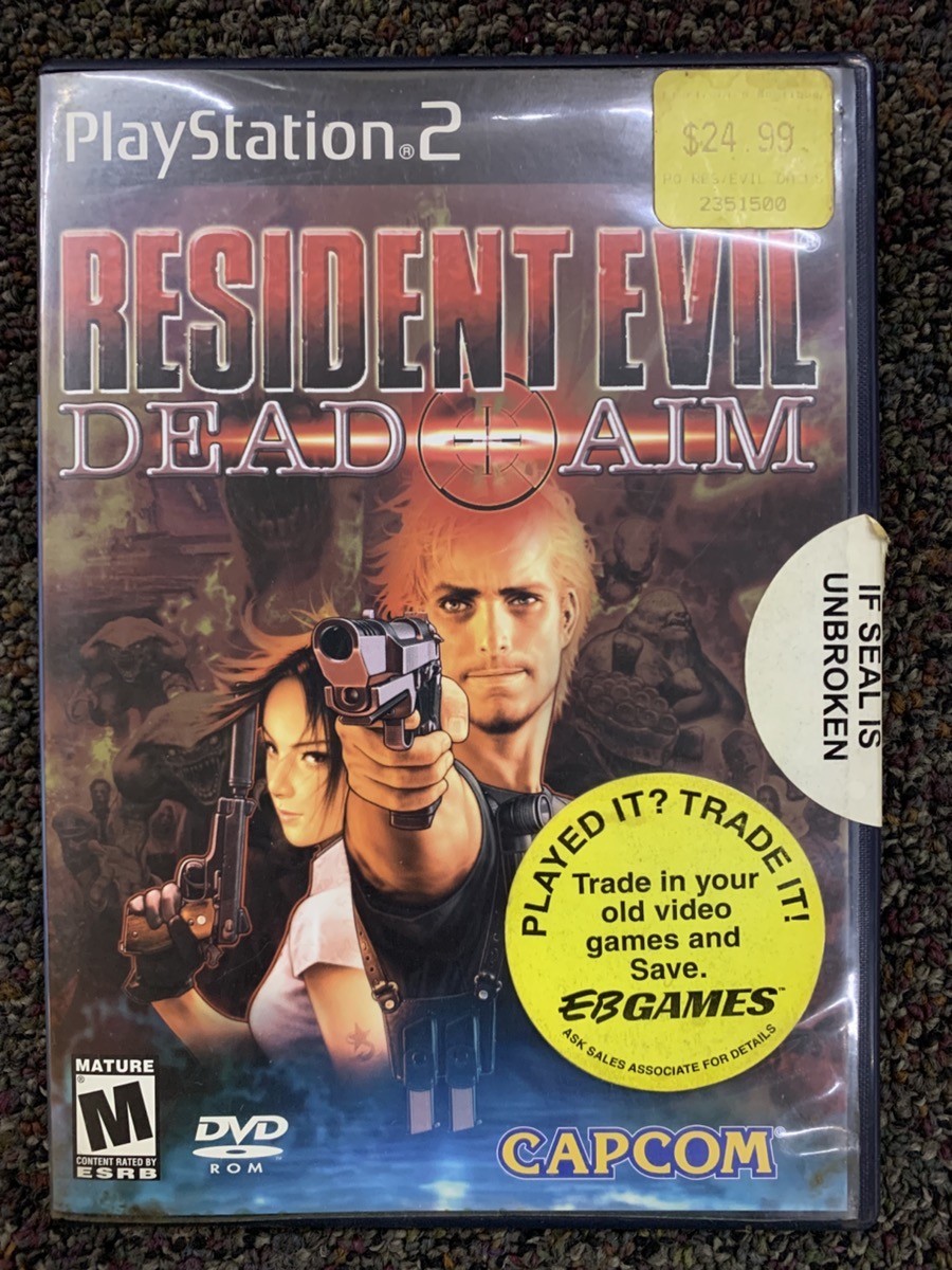 Sony Resident Evil Dead Aim Playstation 2 Video Game CIB Disc Manual (GAL161077)