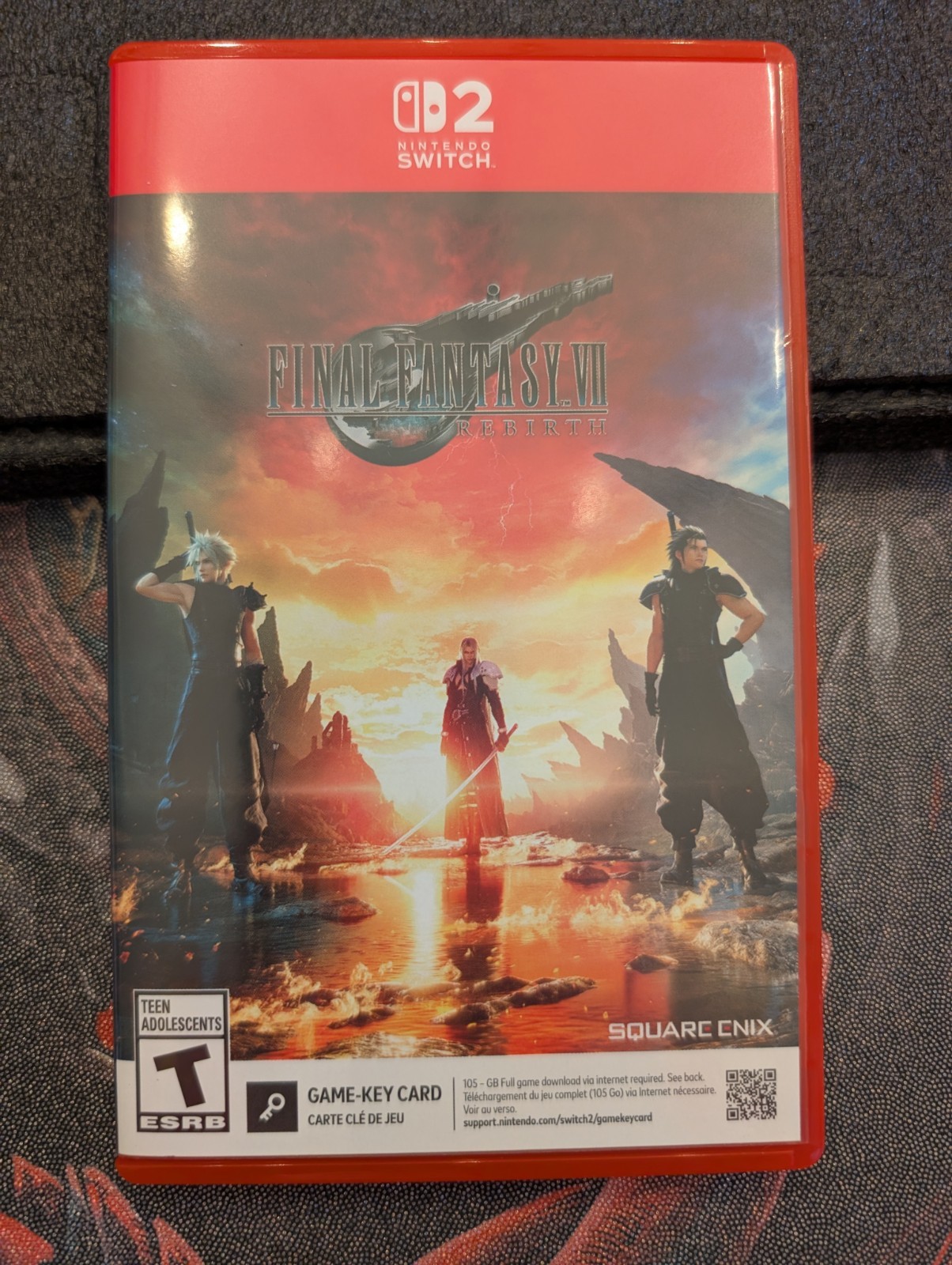 NO CARD- Final Fantasy VII 7 Rebirth Day One Edition Nintendo Switch 2 -NO CARD