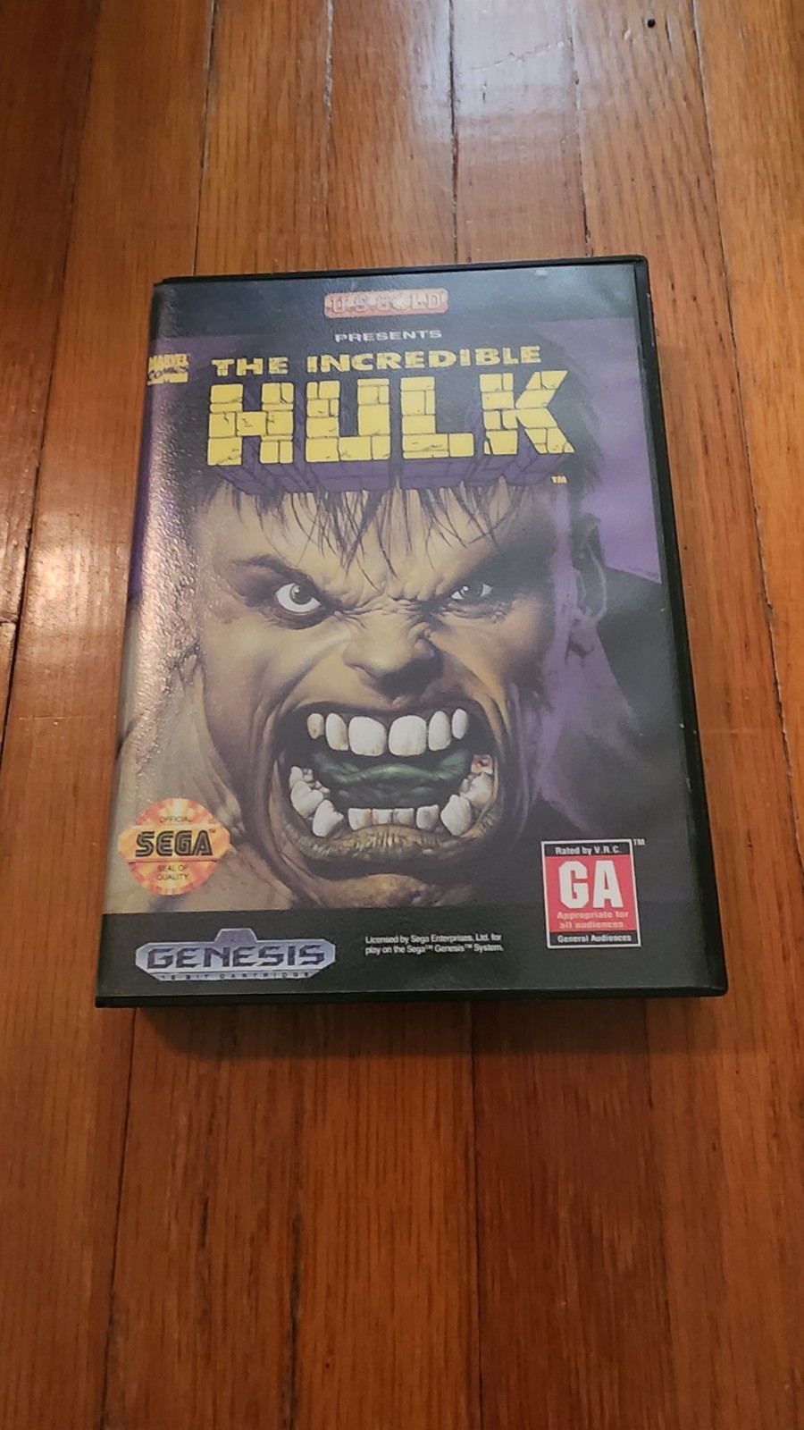 The Incredible Hulk (Sega Genesis, 1994) Authentic Game Cartridge, CIB Complete