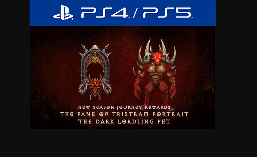 Diablo 3 PS4/PS5 The Dark Lordling Pet | The Pane Of Tristam Portrait-Choose One