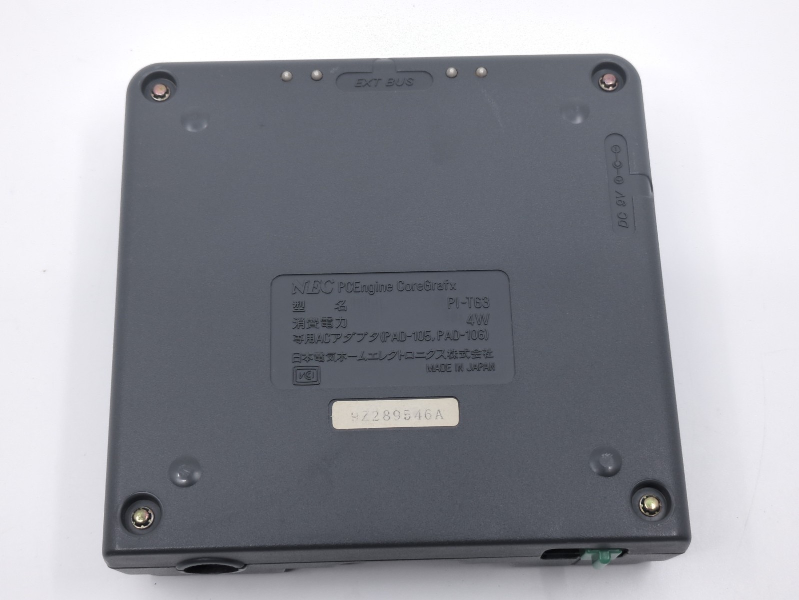 NEC PC Engine Core Grafx (PI-TG3) Tested Complete Set Controller PAD-105 AC