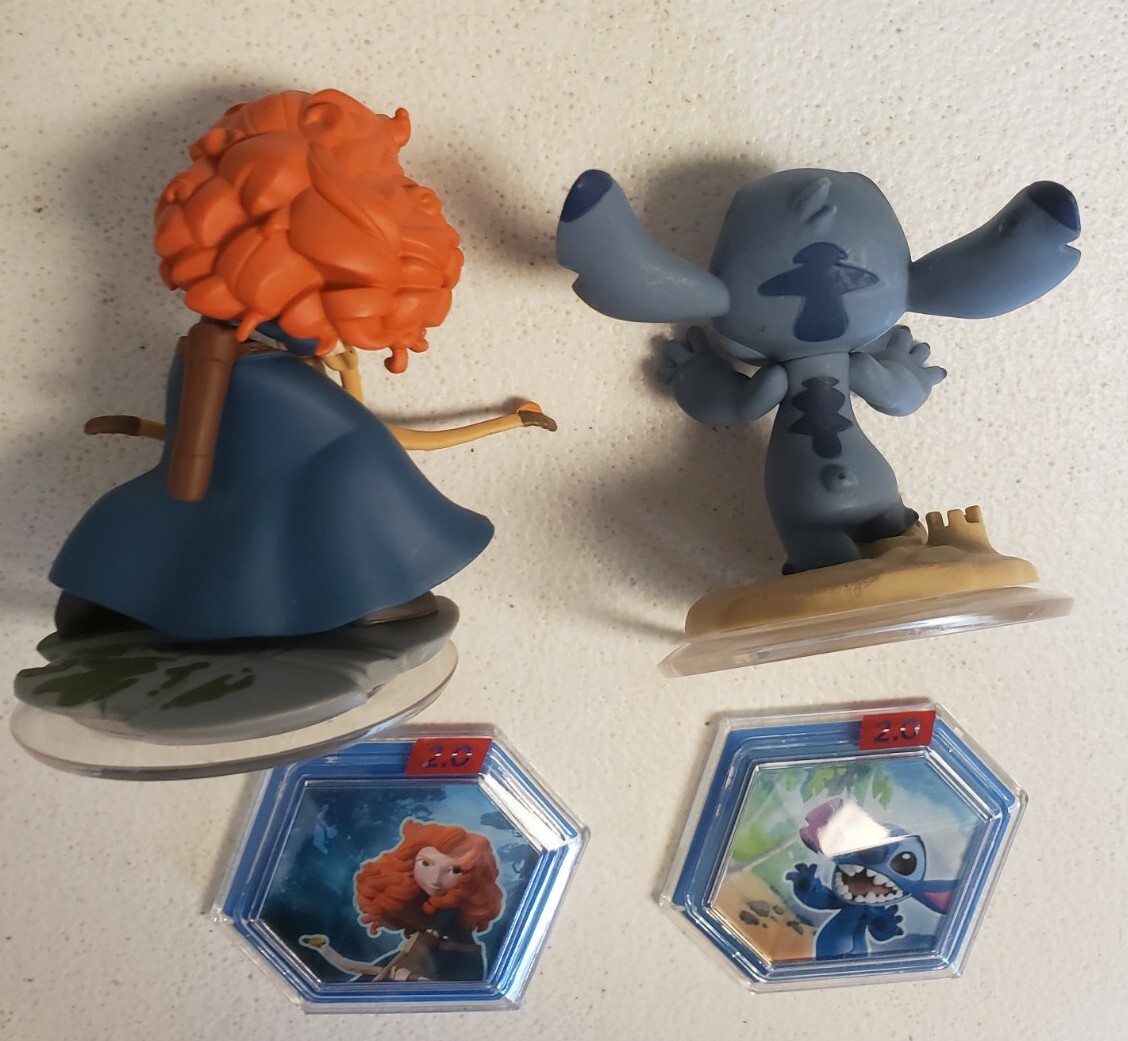 Disney Infinity: (Brave) Merida & (Lilo & Stitch) Stitch Set + 2 Power Discs