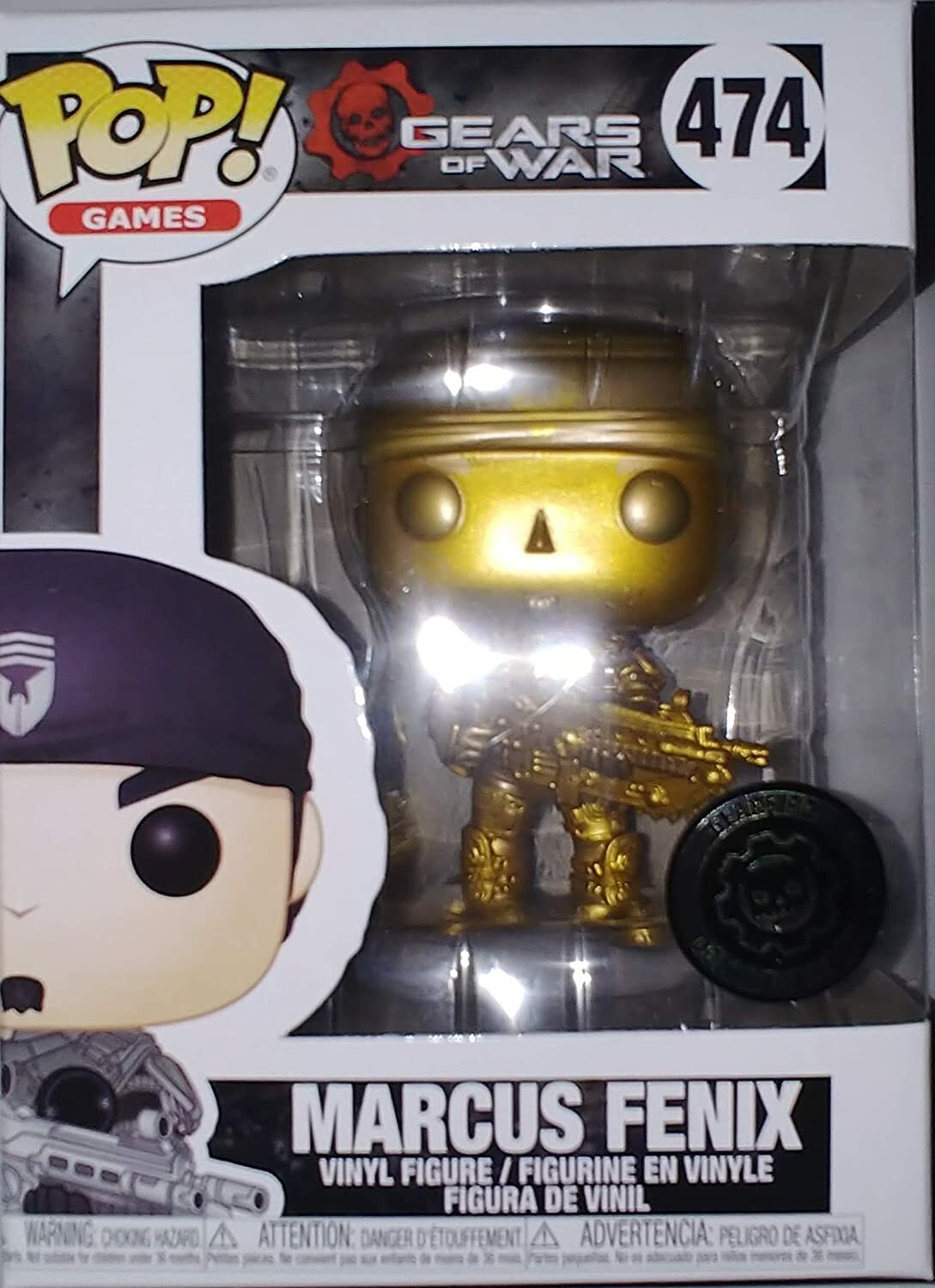 GEARS OF WAR FUNKO POP – MARCUS FENIX GOLD – LIMITED EDITION