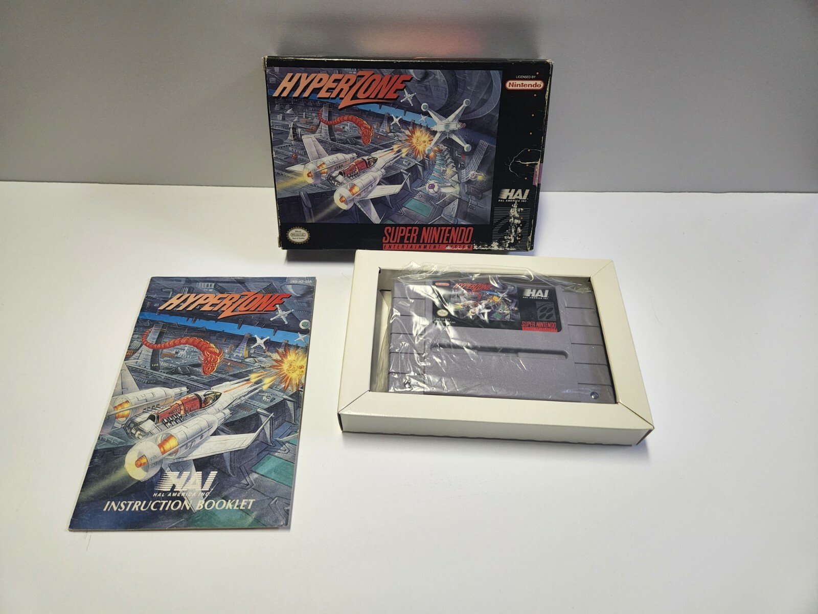 HyperZone (Super Nintendo Entertainment System, 1991) SNES Complete TESTED
