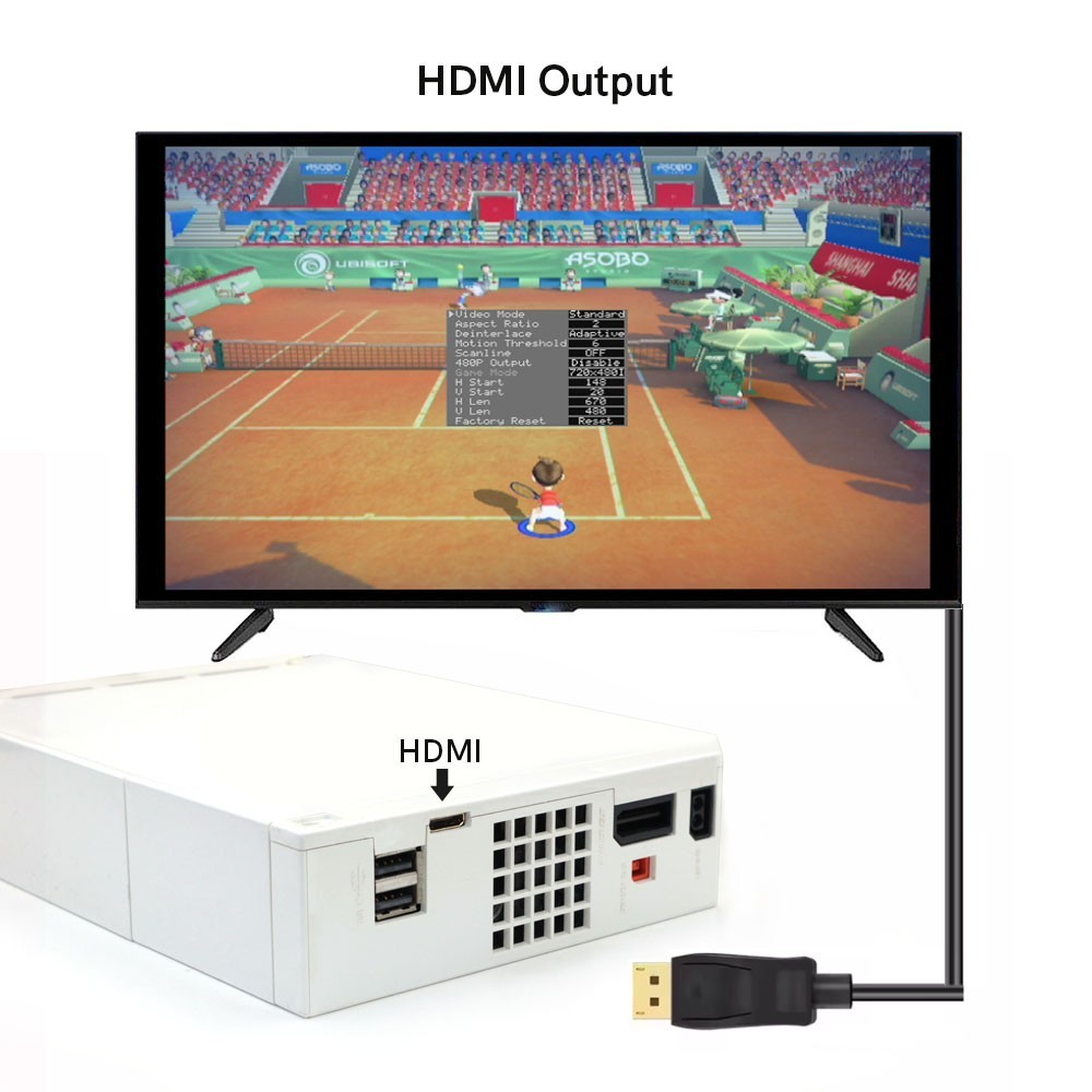 480P 1080P Internal Wii Digital HDMI Mod Digital to Digital HDMI Mod Kit For Wii