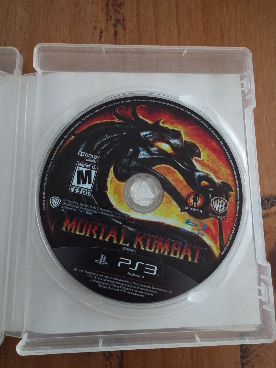 Mortal Kombat (Playstation 3) PS3 Disc Only Tested Works