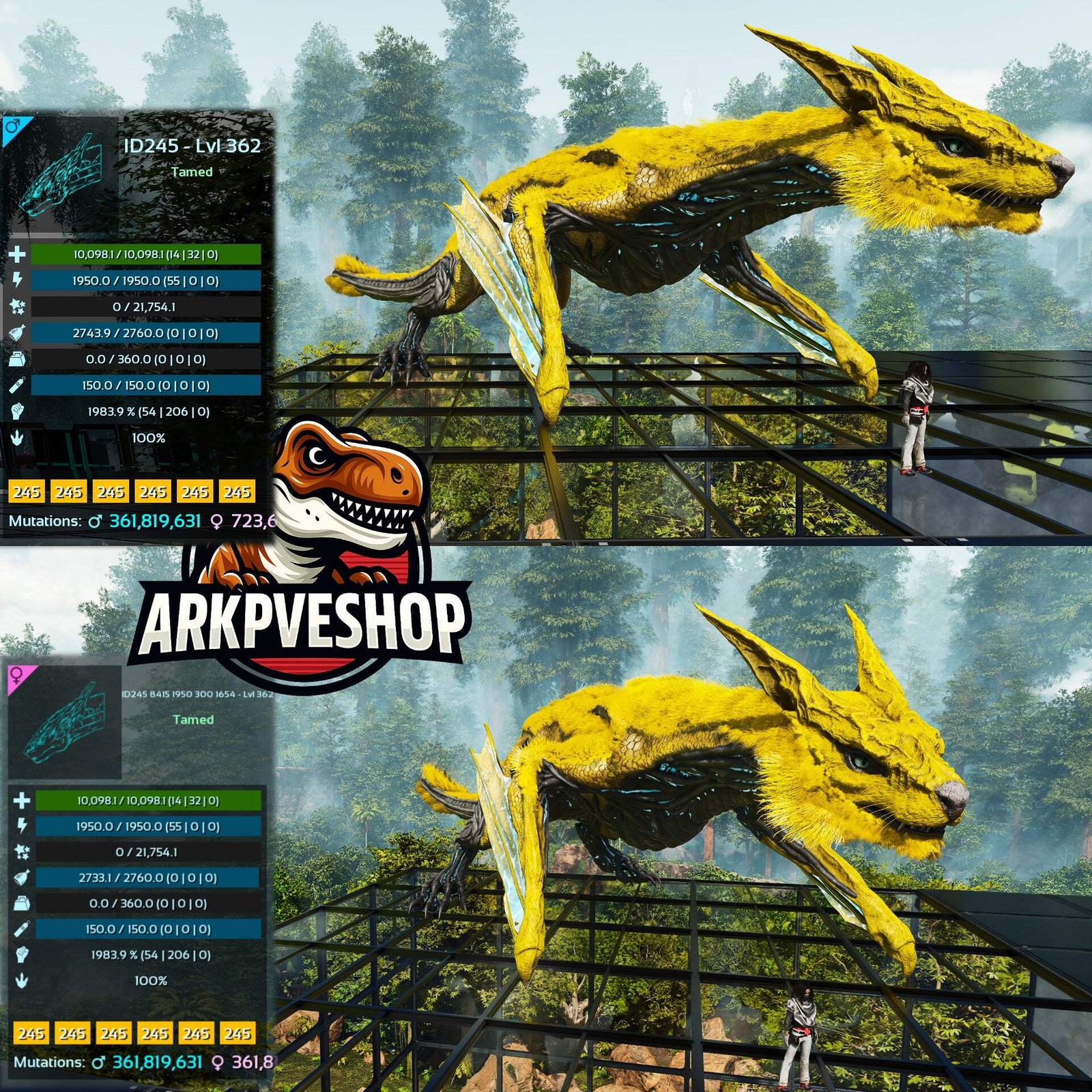 ASA PVE 🦖ARK Survival Ascended Managarmr 1983.9%Melee