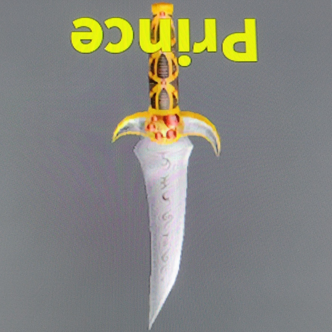 Prince Dagger Sword Collectible Weapon Item, Yellow/White Collectibles