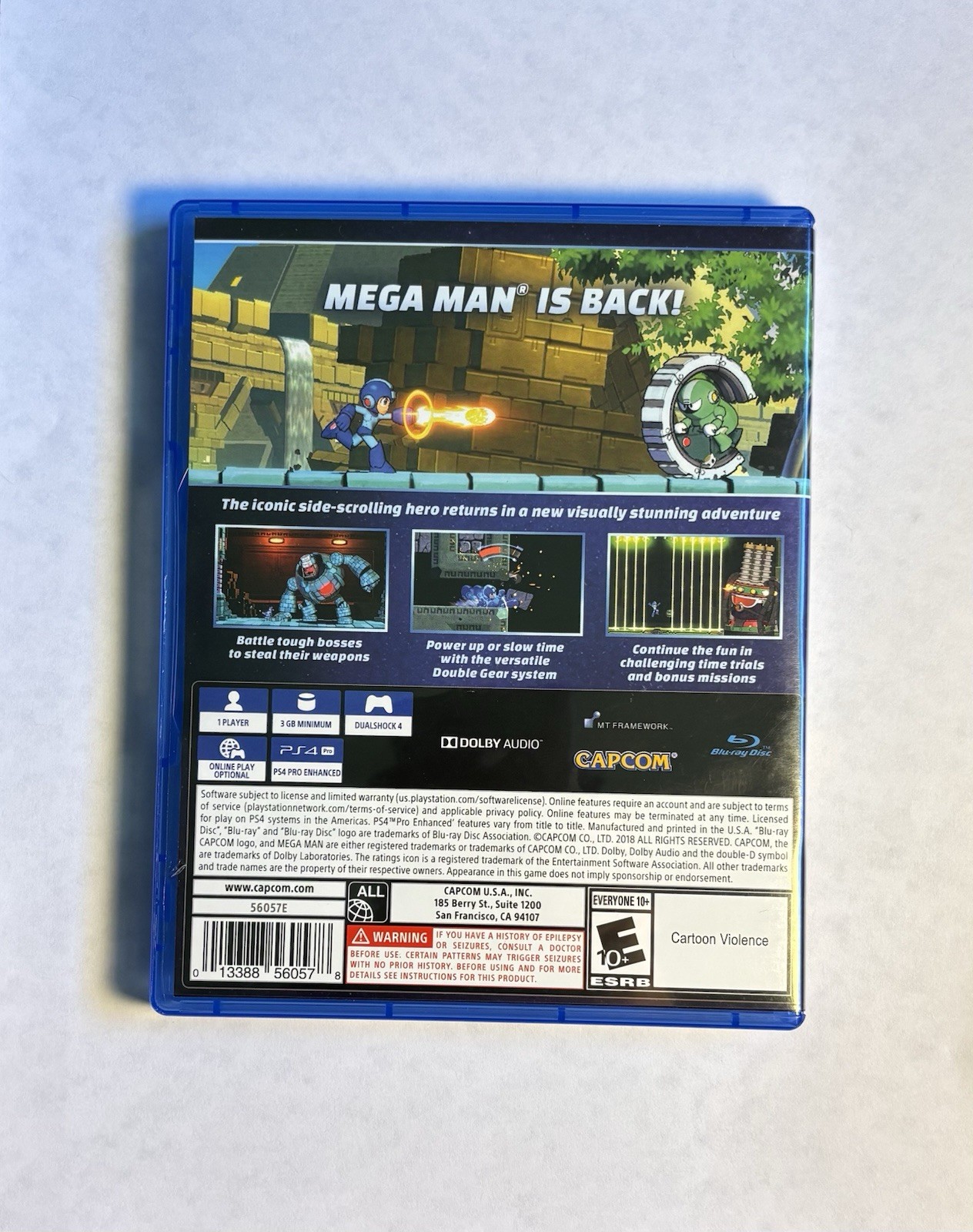 Mega Man 11 PlayStation 4, 2018 (Family Video Copy) Tested