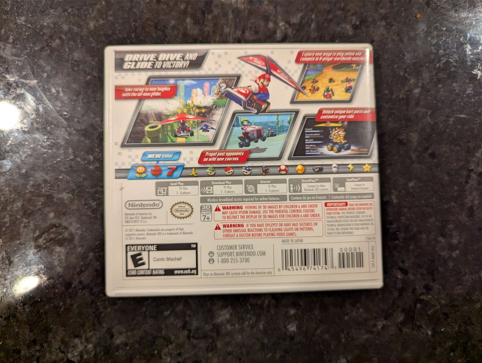 Mario Kart 7 – Nintendo 3DS With Case and Guide Booklet