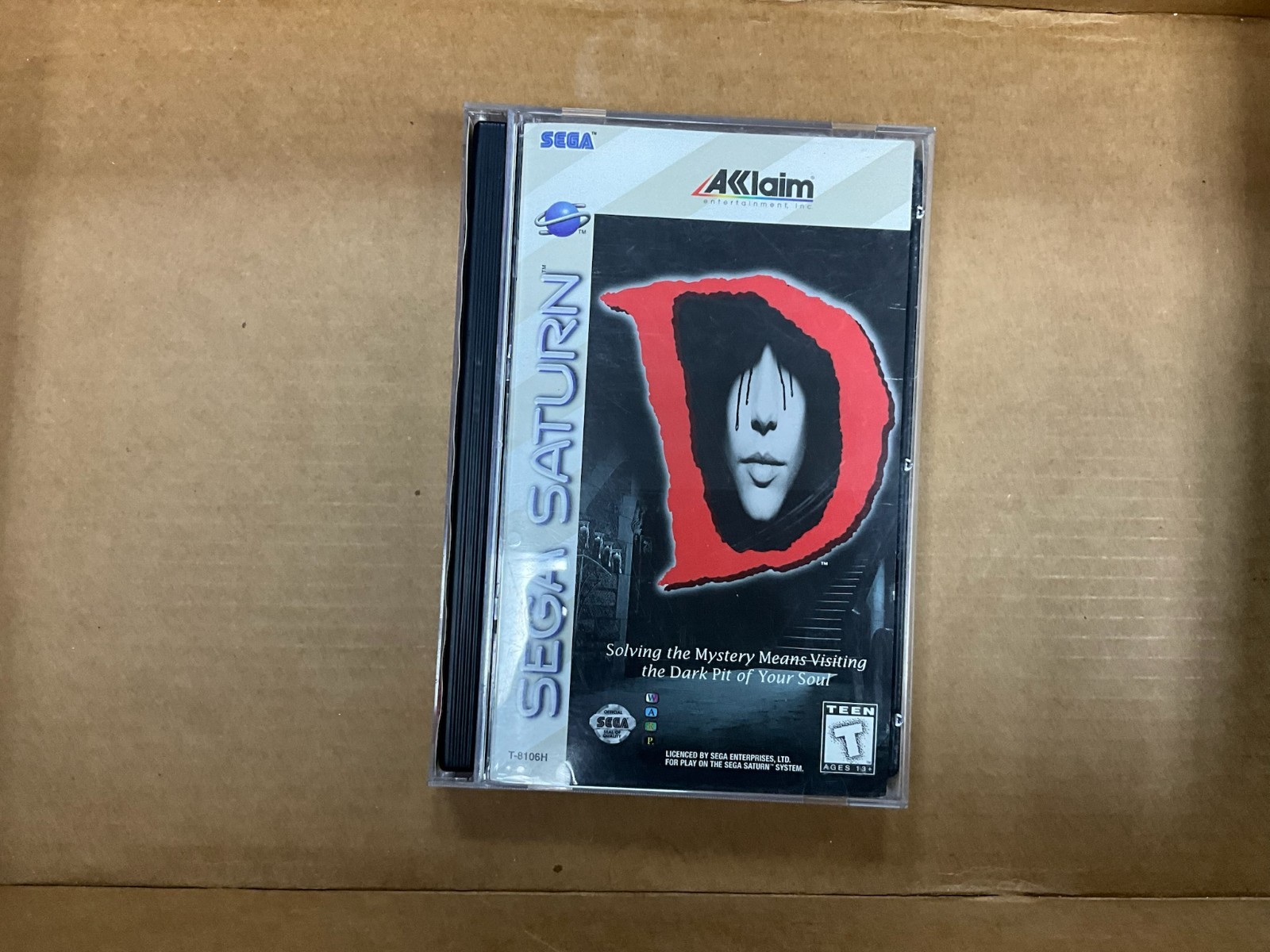D For Sega Saturn Complete In Box CIB Great Shape
