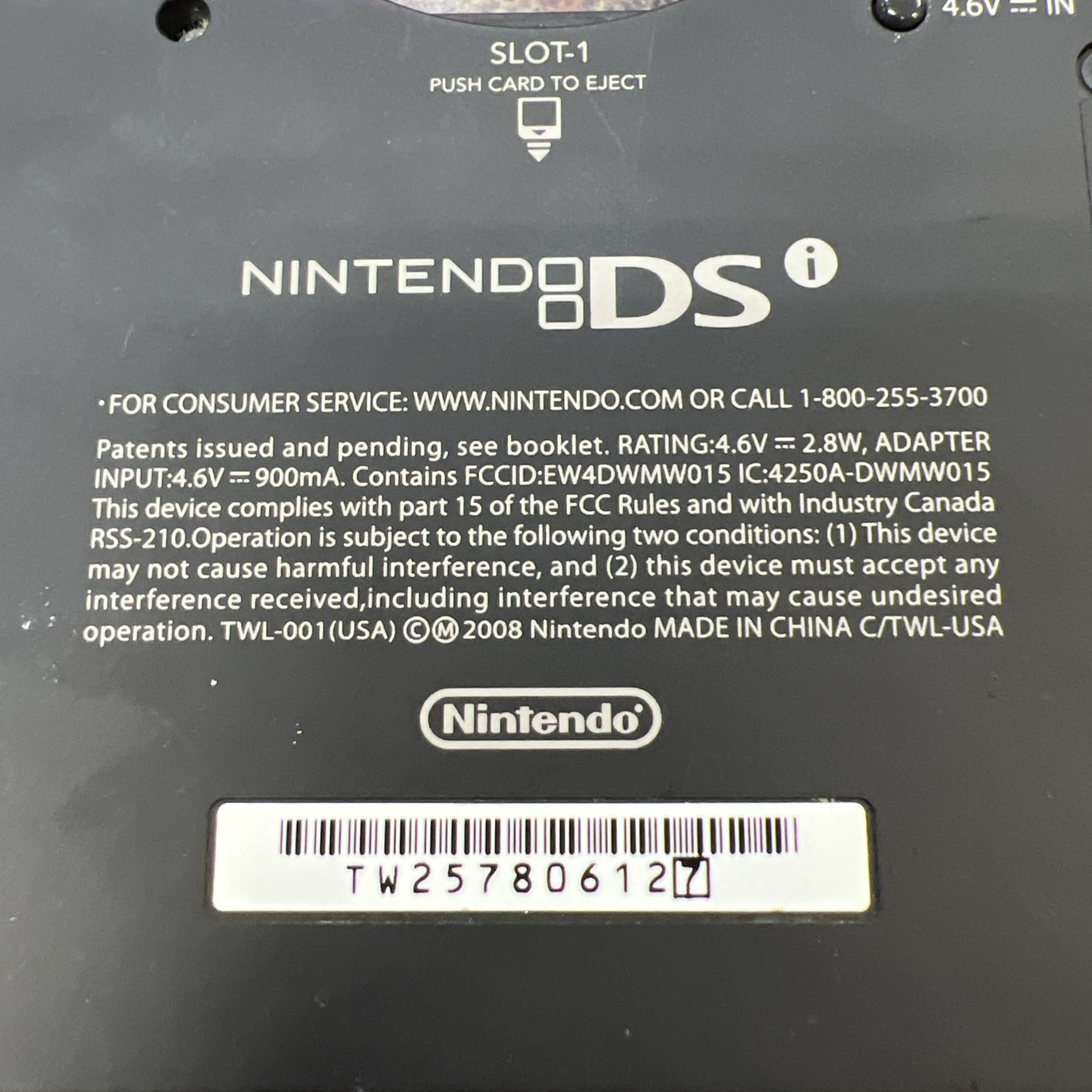 Nintendo DSi Black Handheld System no charger a-1