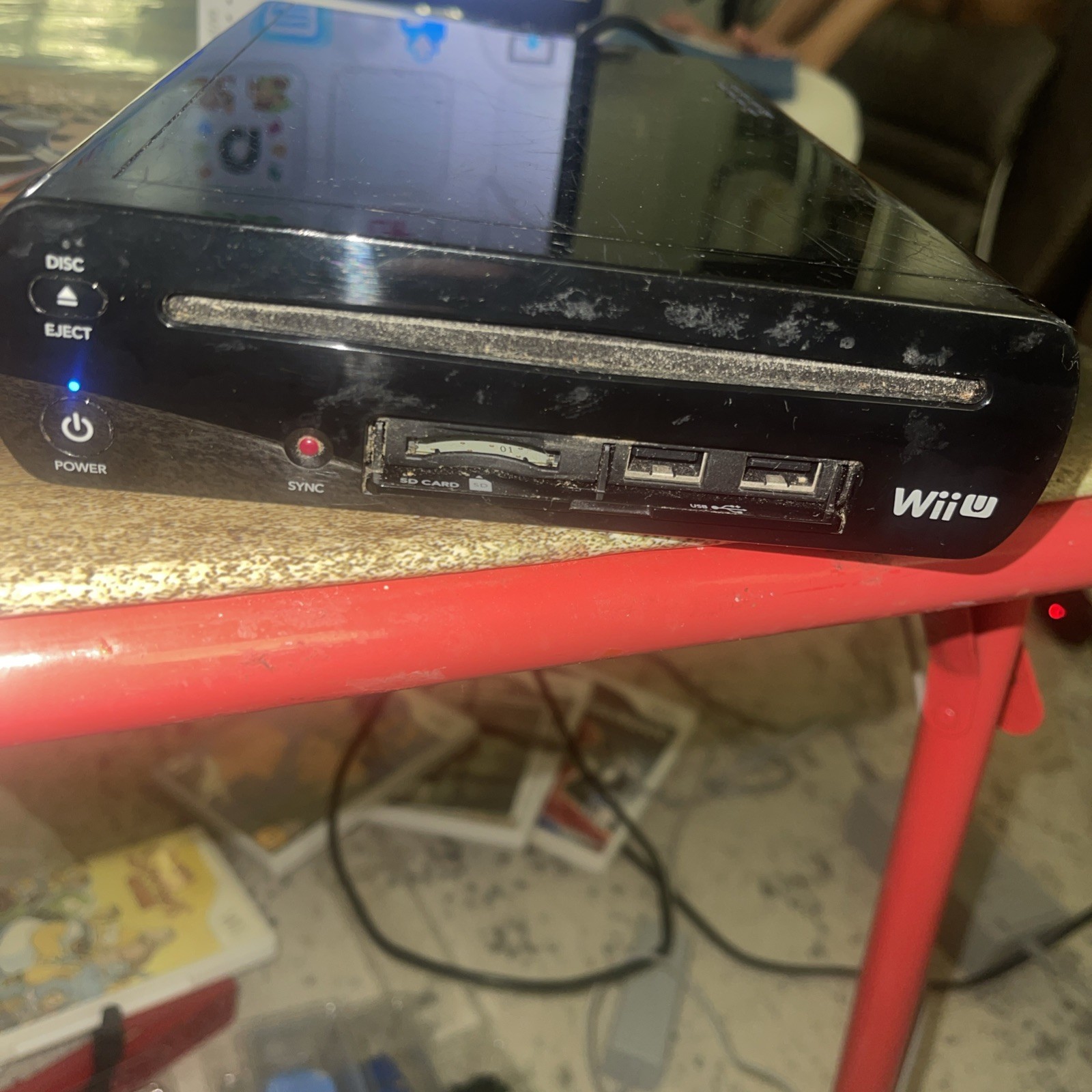 Nintendo Wii U 32GB Black Console Only w/ OEM Power Cord – Tested And Working