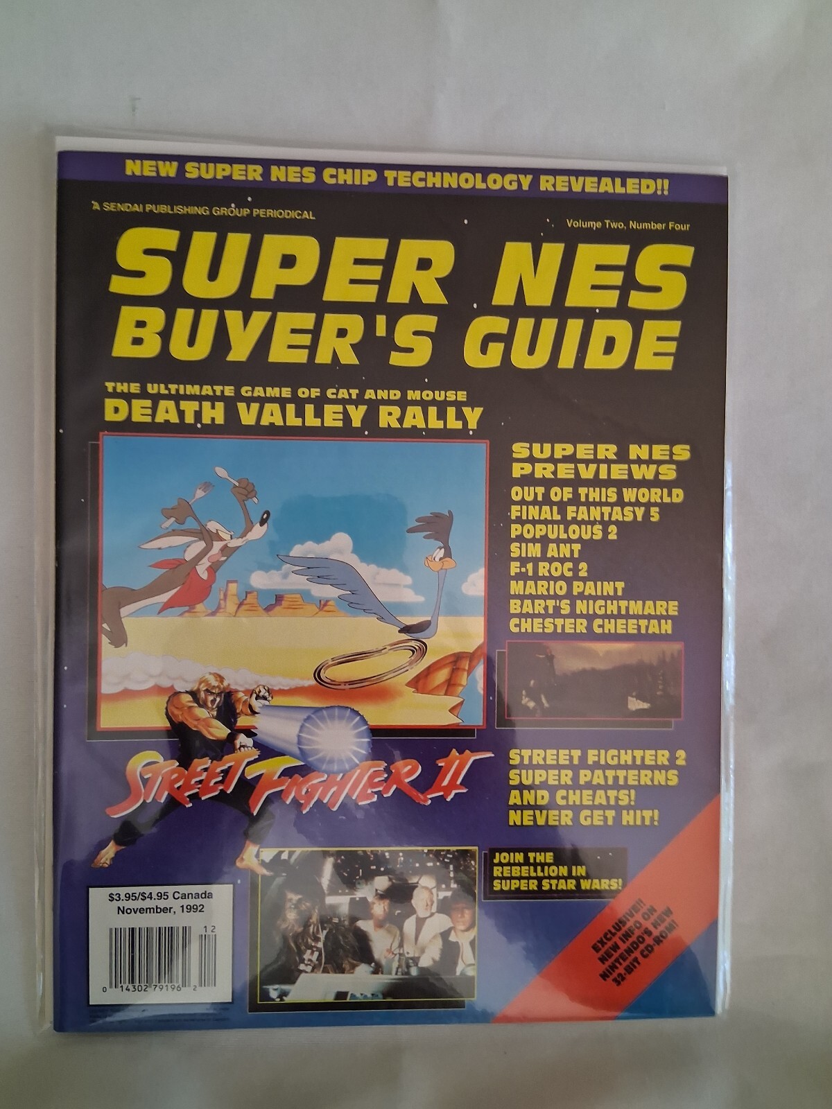 Super NES (Nintendo) Buyer’s Guide Video Games Nov92 Magazine Street Fighter II