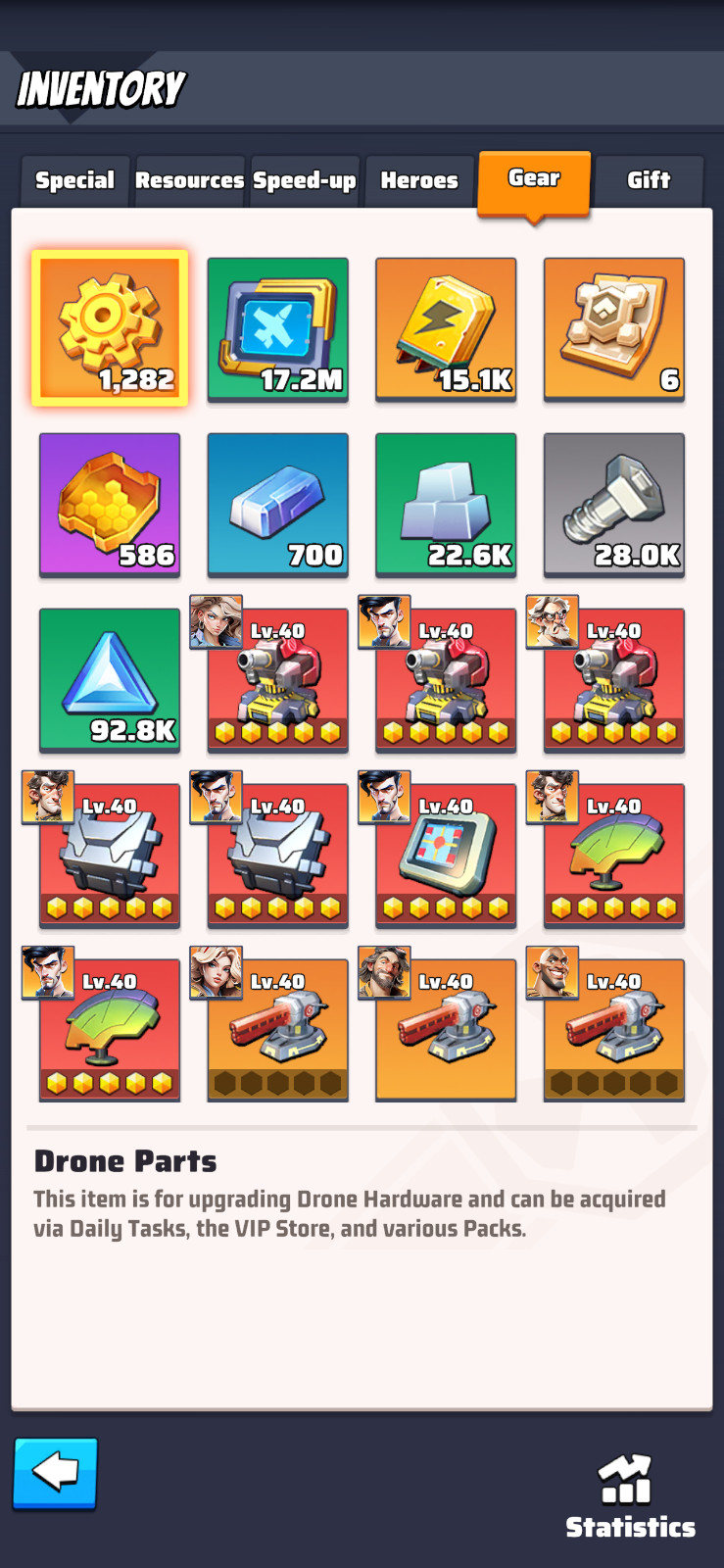 Last War Account Server 18XX VIP 16 rank 2 in THP server