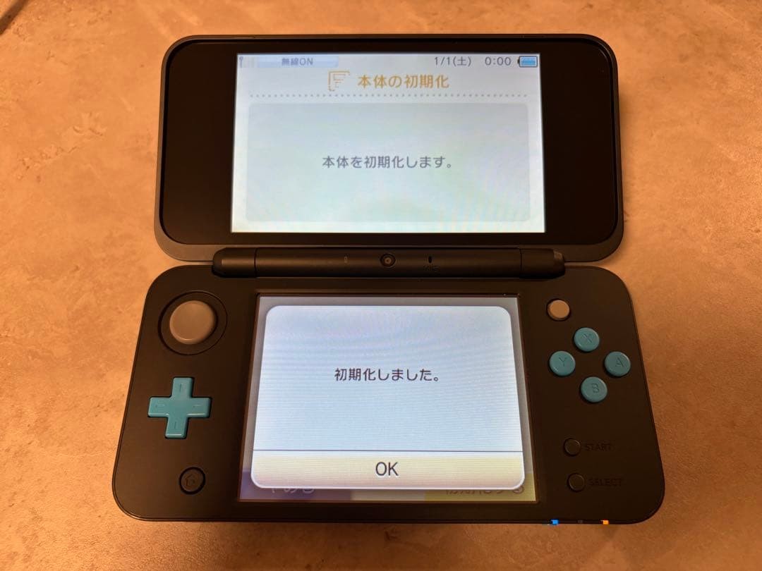 Nintendo new 2DS XL LL Turquoise x Black Console Boxed from Japan Tested