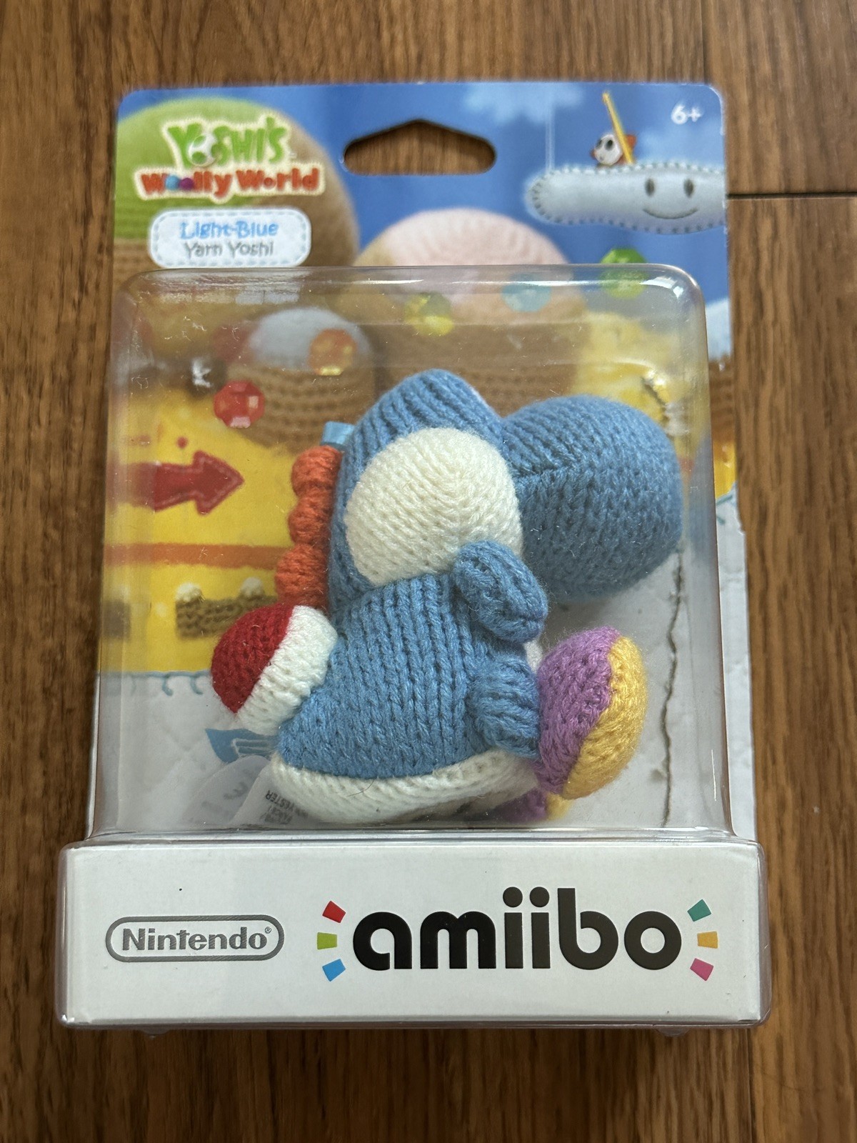 Nintendo Amiibo Yarn Yoshi Light Blue (Yoshi’s Wooly World) CIB! Authentic!