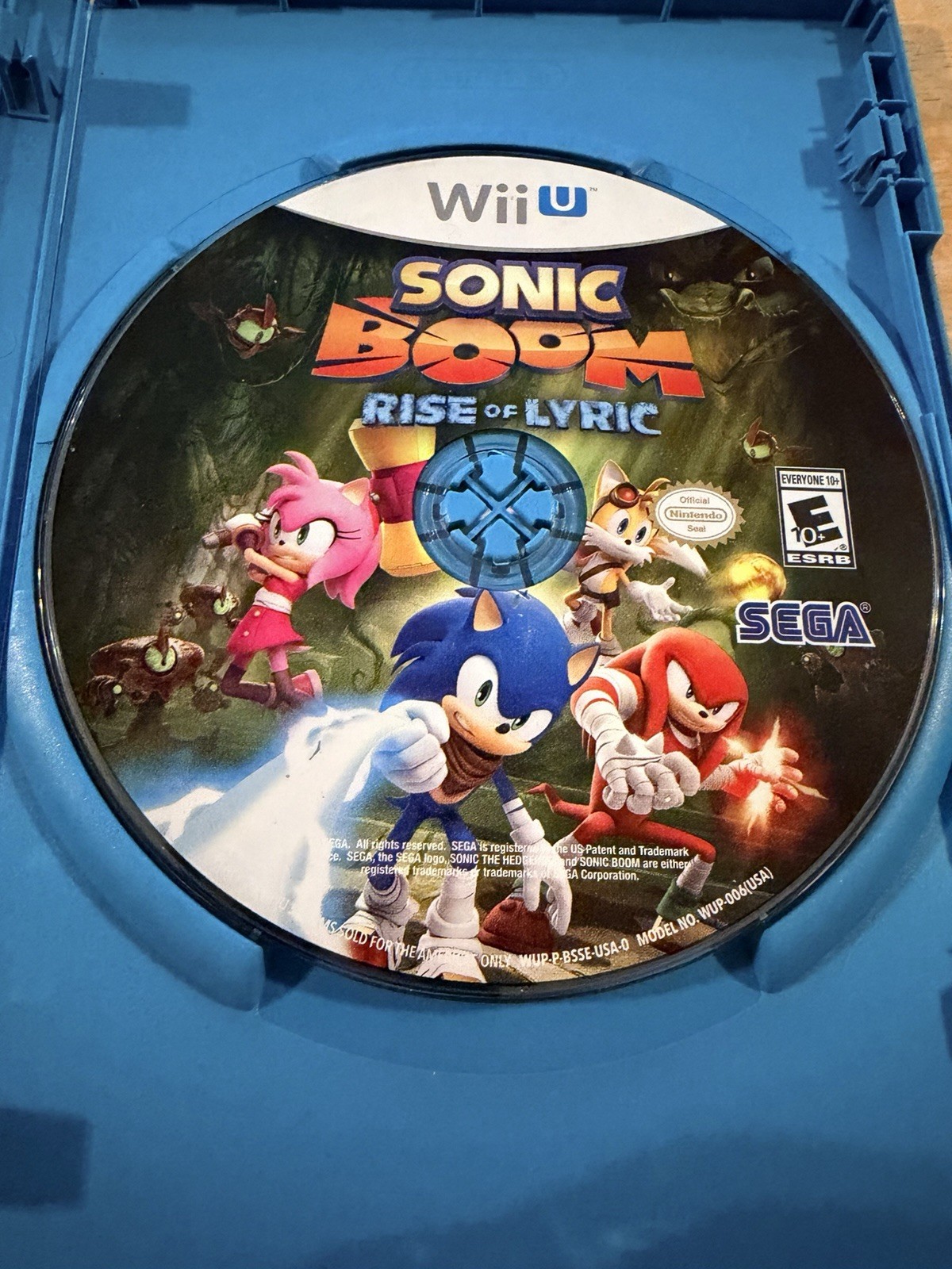 Sonic Boom Rise of Lyric Nintendo Wii U Game Complete Case & Disc No Manual