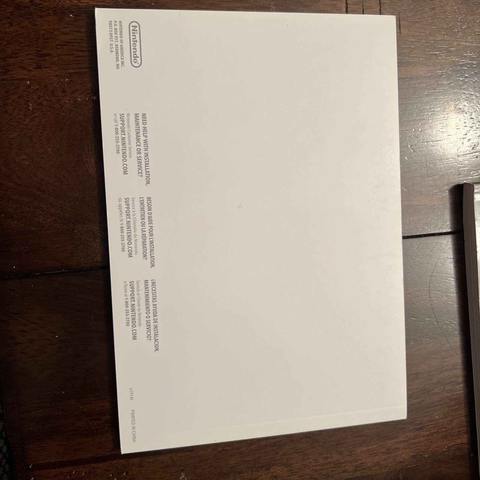 Nintendo Wii Operations Manual Set – Silver and White