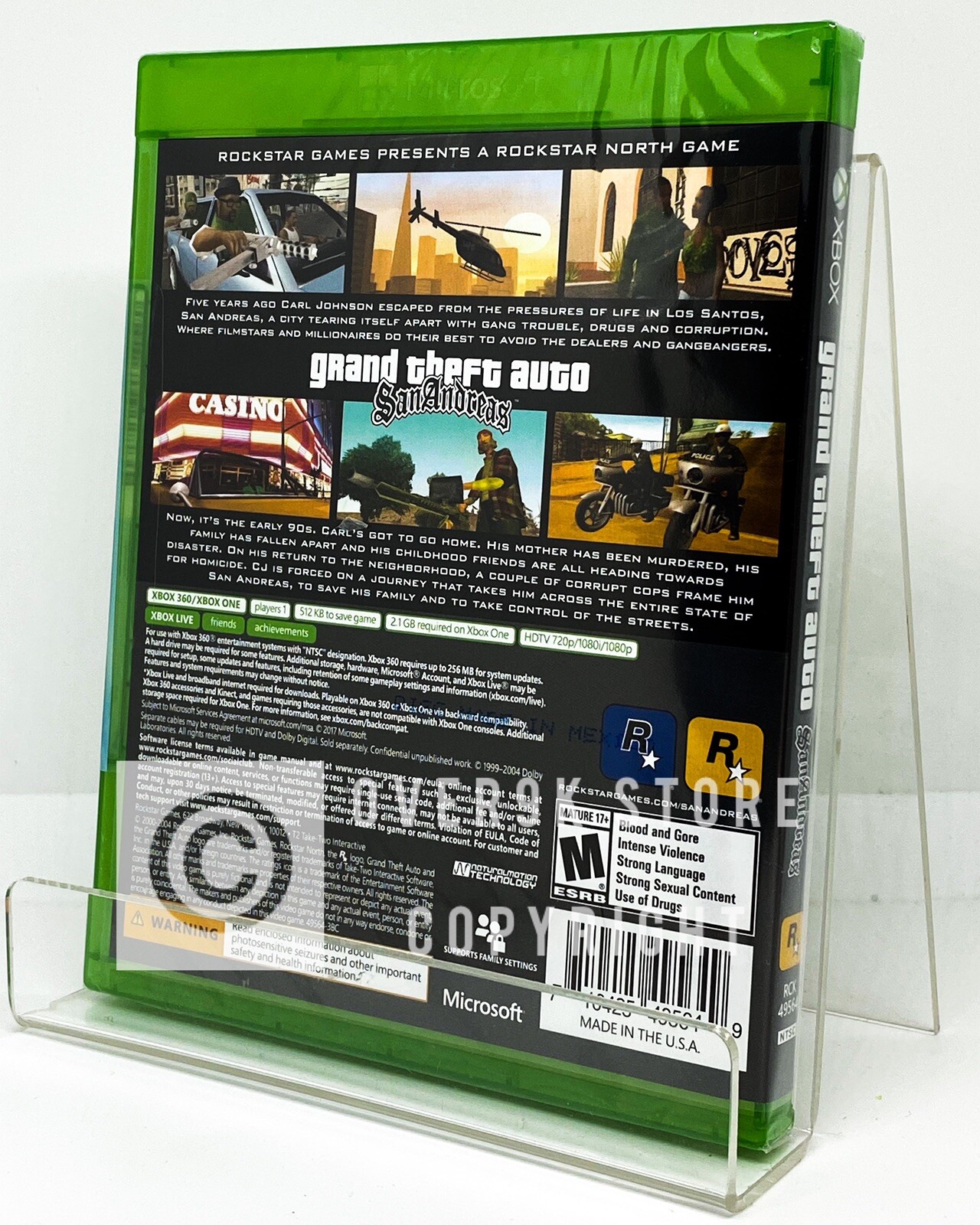 Grand Theft Auto San Andreas – Xbox 360 / Xbox One – Brand New | Factory Sealed