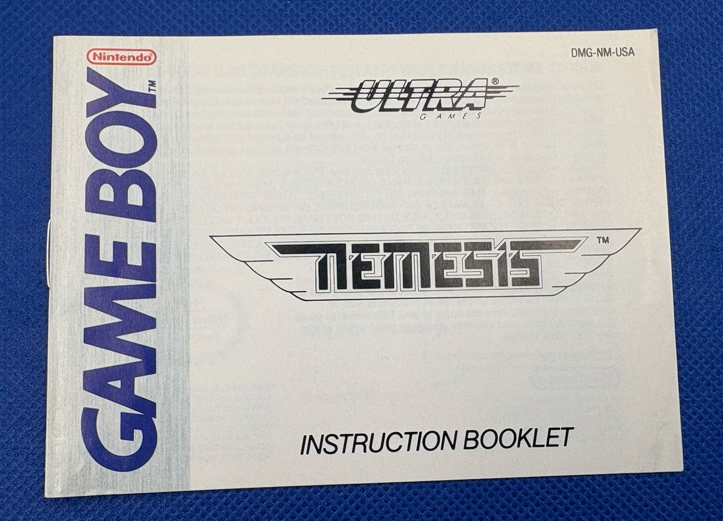 Nemesis (1990) Nintendo Game Boy CIB Made in Japan by Ultra Games