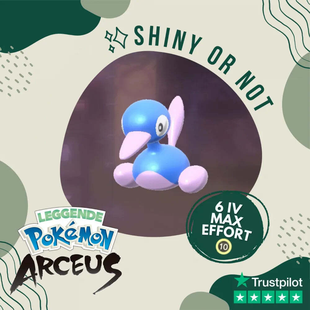 Porygon2 Shiny ✨ Legends Pokémon Arceus 6 IV Max Effort Alpha Leggende Custom
