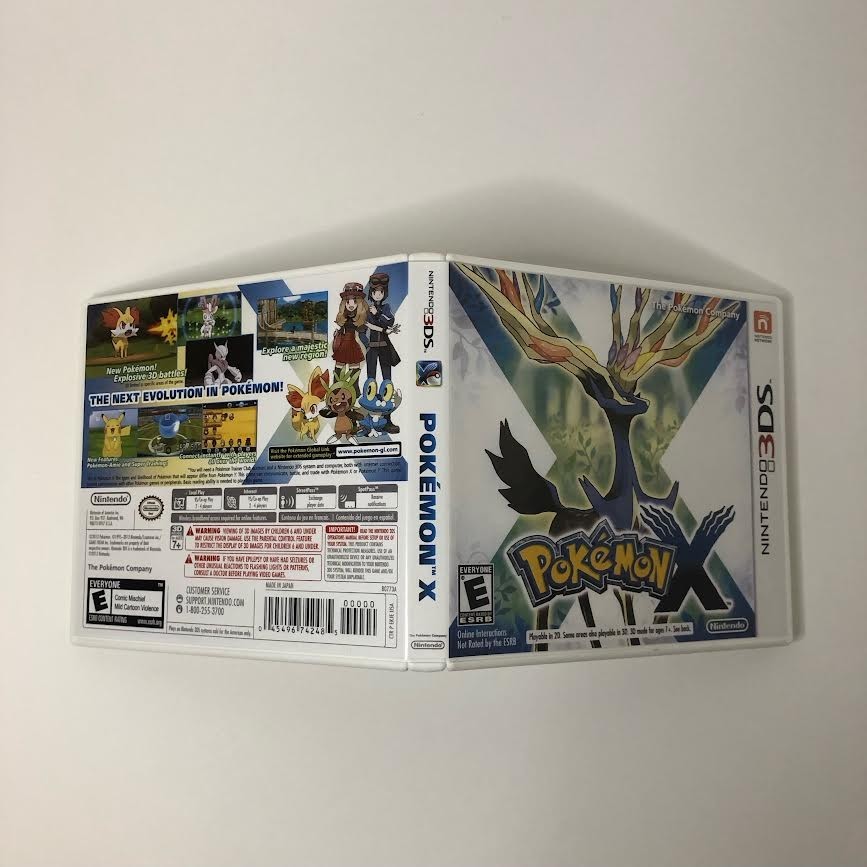 Replacement Case for Pokemon X Version Nintendo 3DS