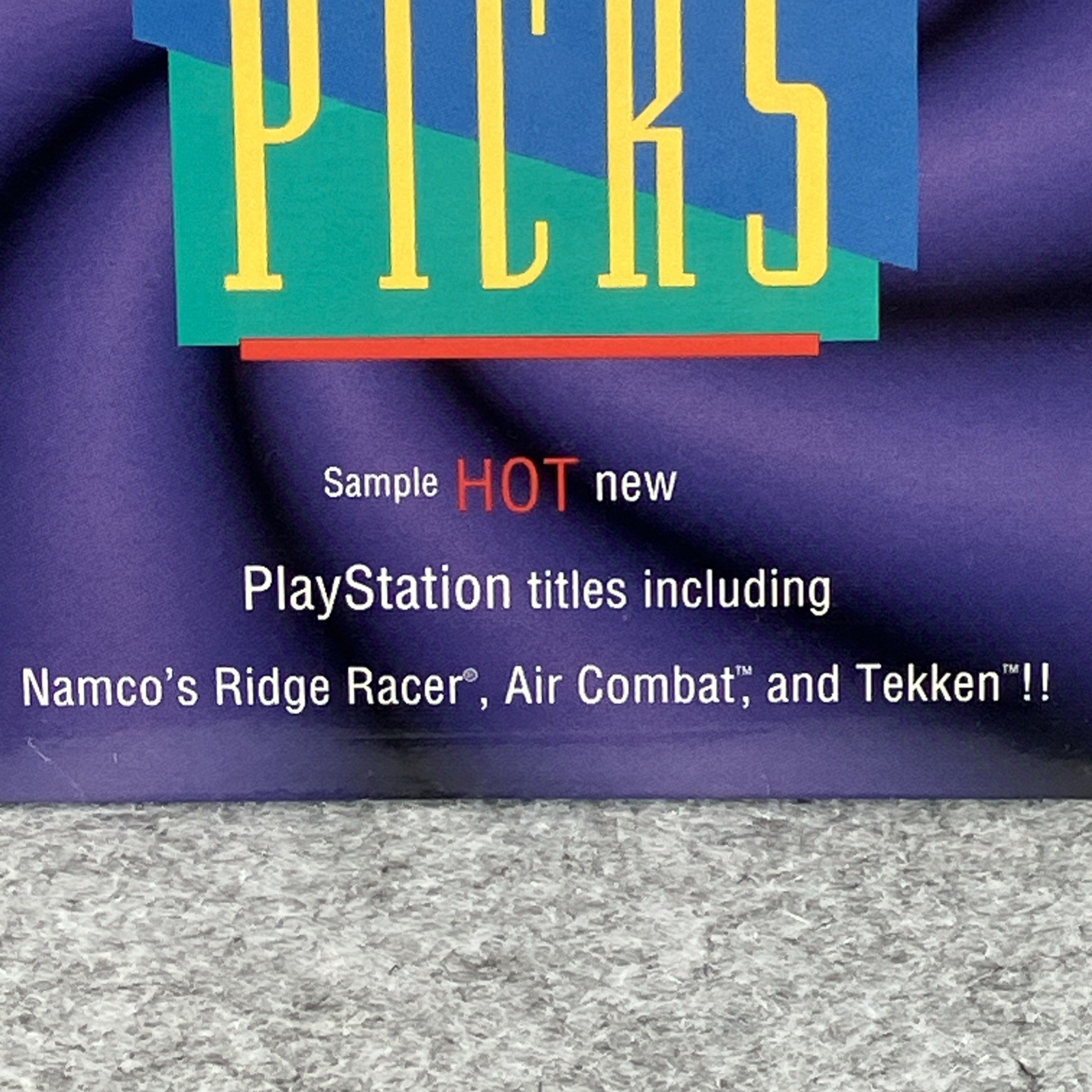 PlayStation Picks Game Demo Disc Brand New Factory Sealed