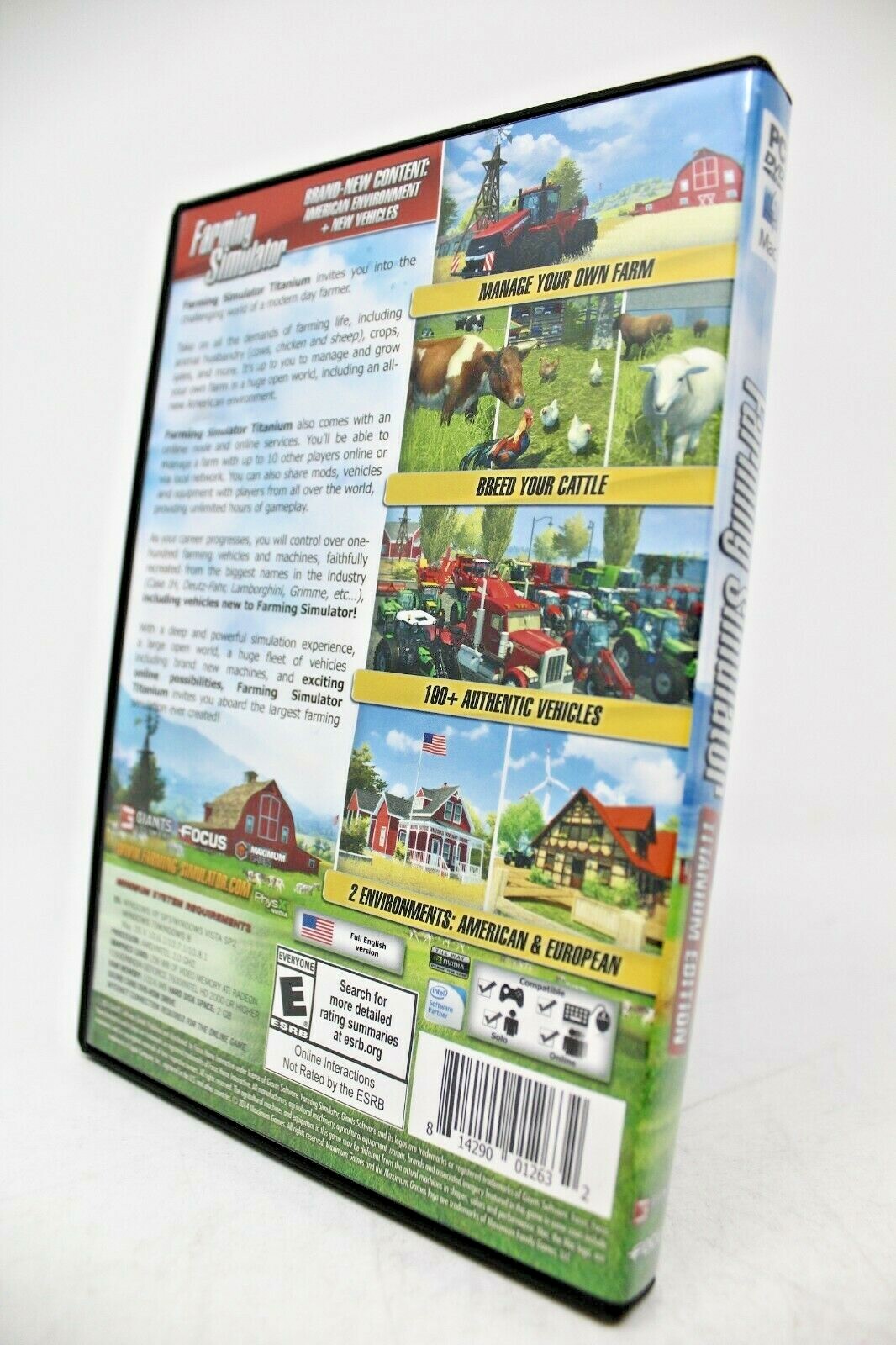 Farming Simulator: Titanium Edition – PC/Mac – Agriculture Sim Game – W/ Manual