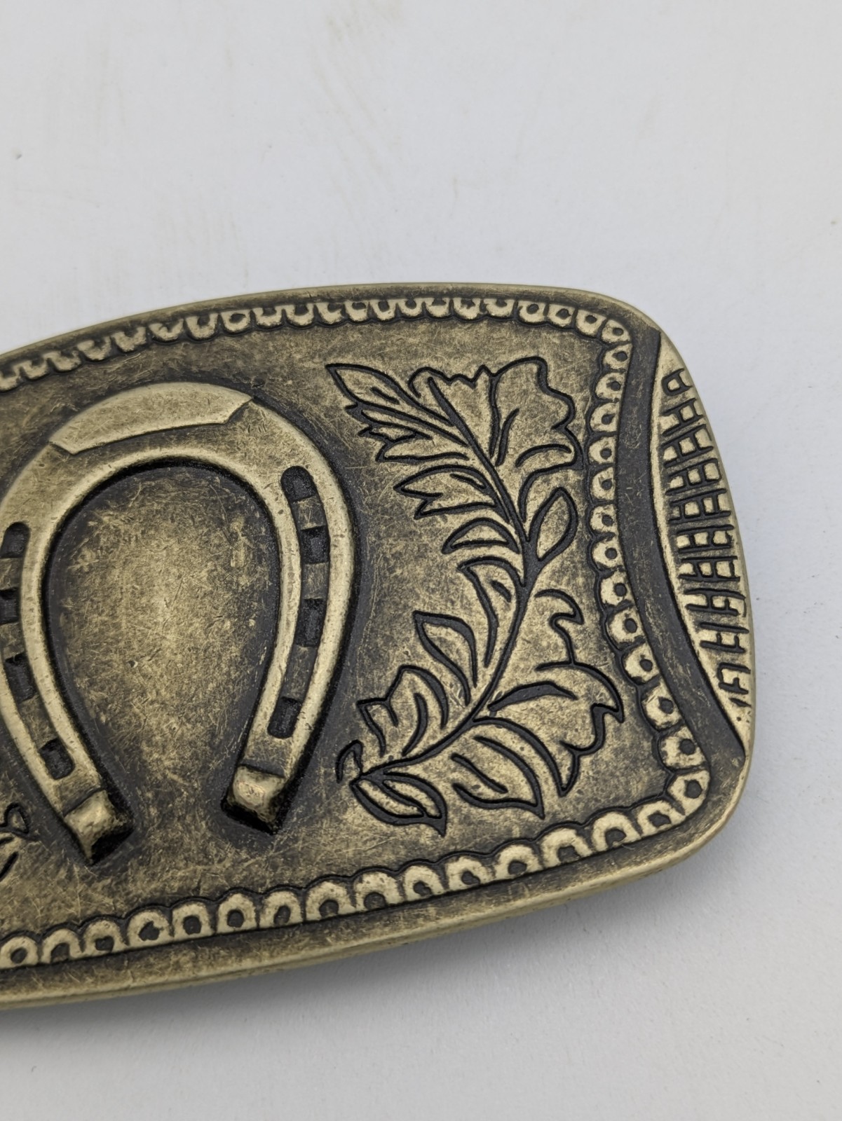 Francis Drake Belt Buckle Brass Horseshoe Lucky Buckle