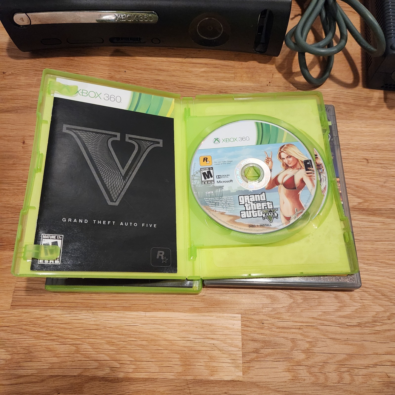 Xbox 360 Elite Black 120GB Console Bundle w/ 3 Games – Tested & Working