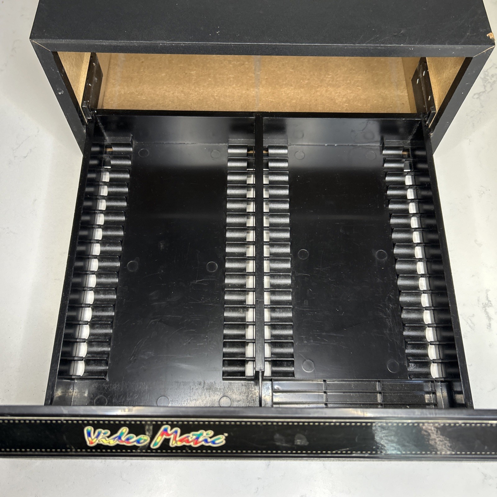 VTG 1997 VIDEO MATIC 30 Jewel Case Game Storage Drawer