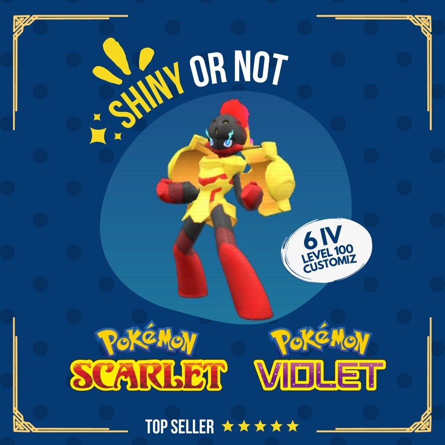 Armarouge Shiny or Non ✨ 6 IV Competitive Customizable Pokémon Scarlet Violet