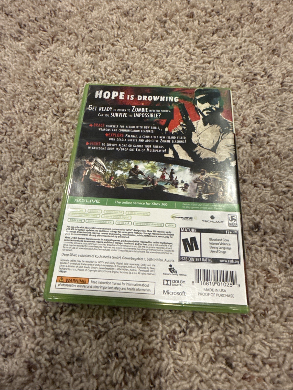 Dead Island: Riptide Special Edition (Microsoft Xbox 360, 2013) Complete Tested