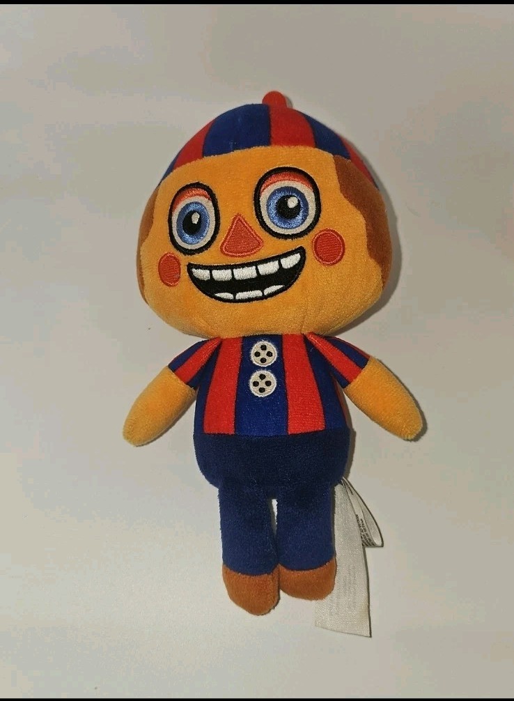 FNAF Five Nights Balloon Boy Plush Circus Red Blue Striped Original 2017 – 9″