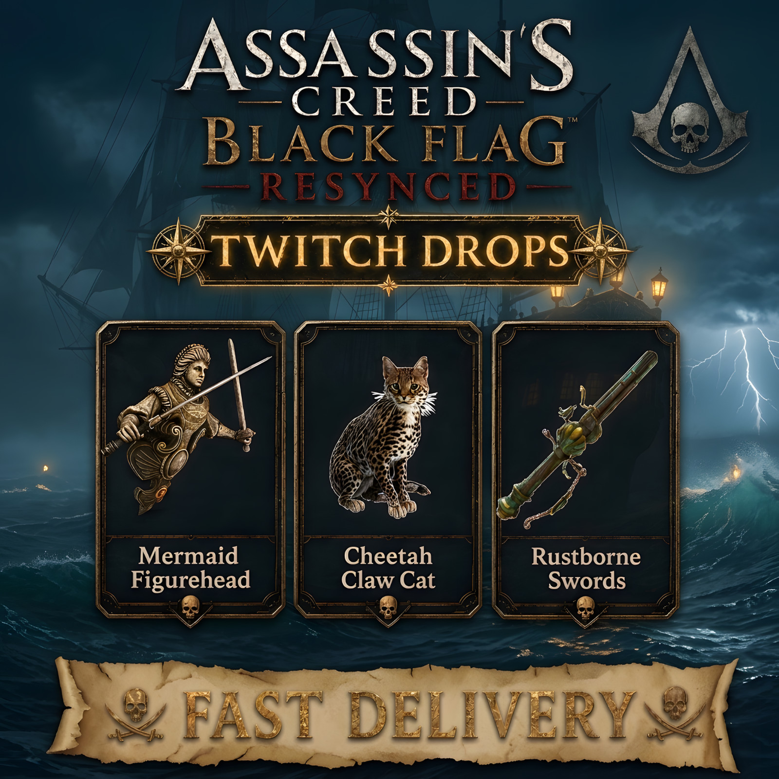 Assassin’s Creed Black Flag Resynced – Twitch Drops – 3 Items