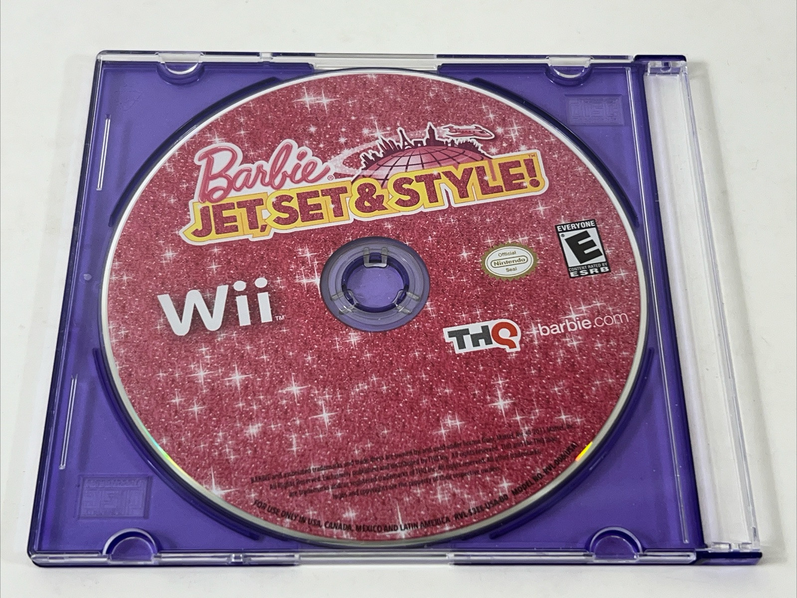 Barbie: Jet, Set & Style (Wii, 2011) Disc Only