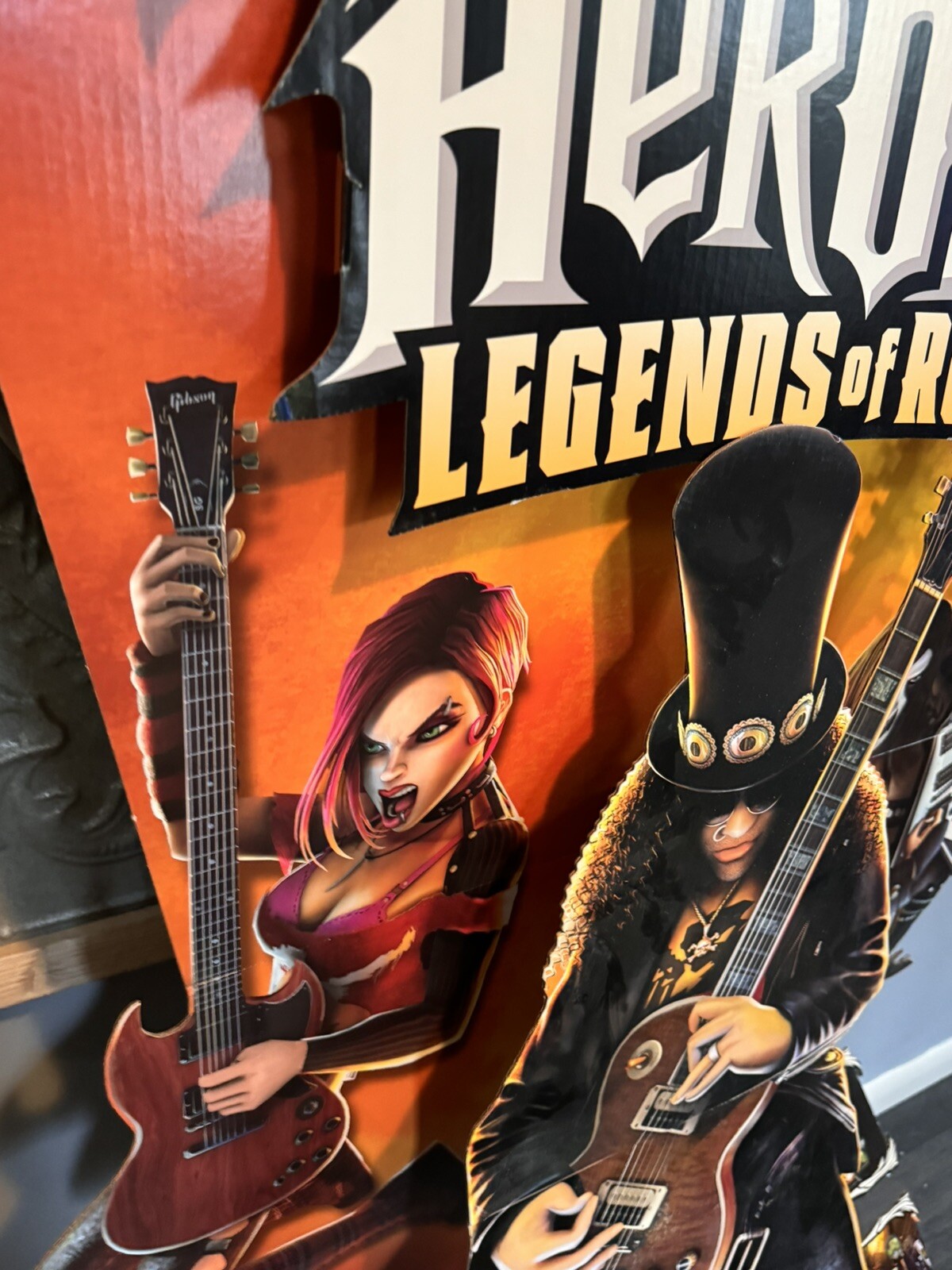 Guitar Hero III Legends Of Rock Standee Advertisement 5ft Slash Xbox Wii