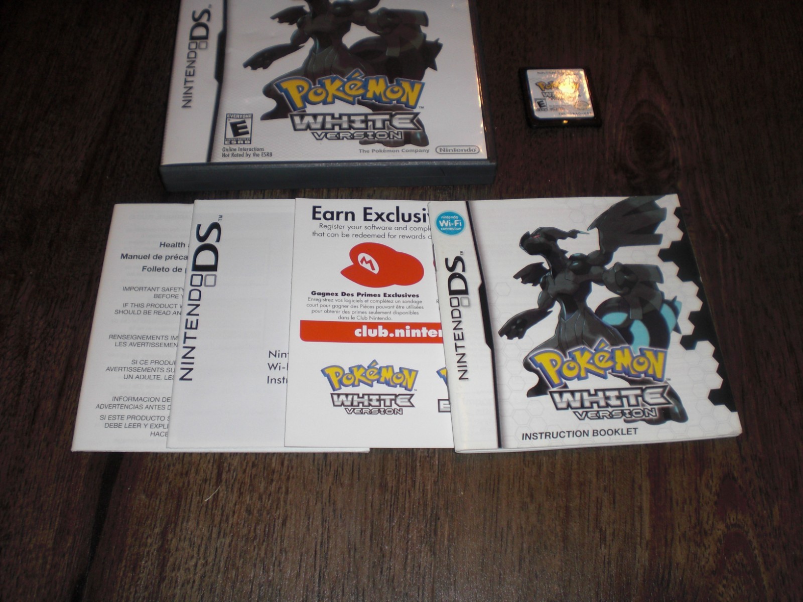 Pokemon White Version 1 AUTHENTIC GENUINE Nintendo DS 3DS XL COMPLETE CIB 3