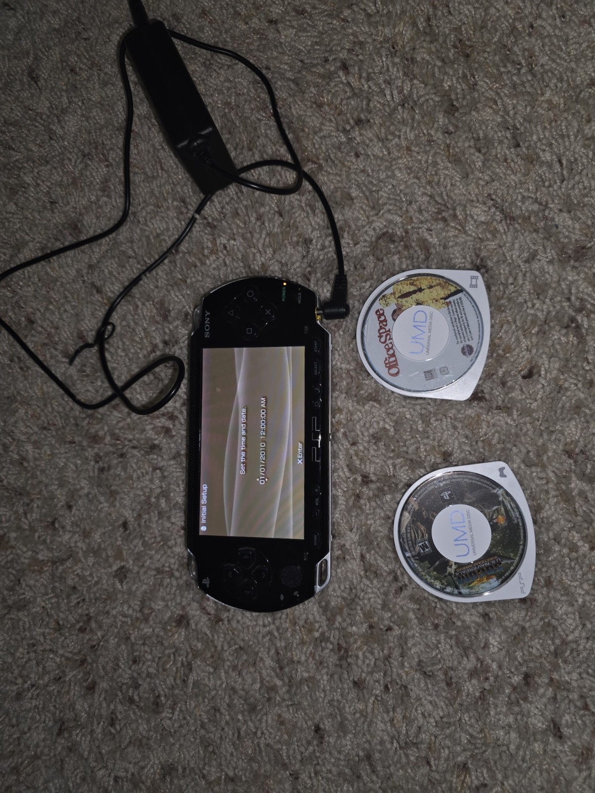 WORKING SONY PlayStation PSP-1001 Handheld Game Console + Charger TESTED