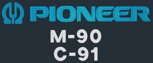Pioneer Stacked Amps M-90 and C-91 Signature Series Dust Cover