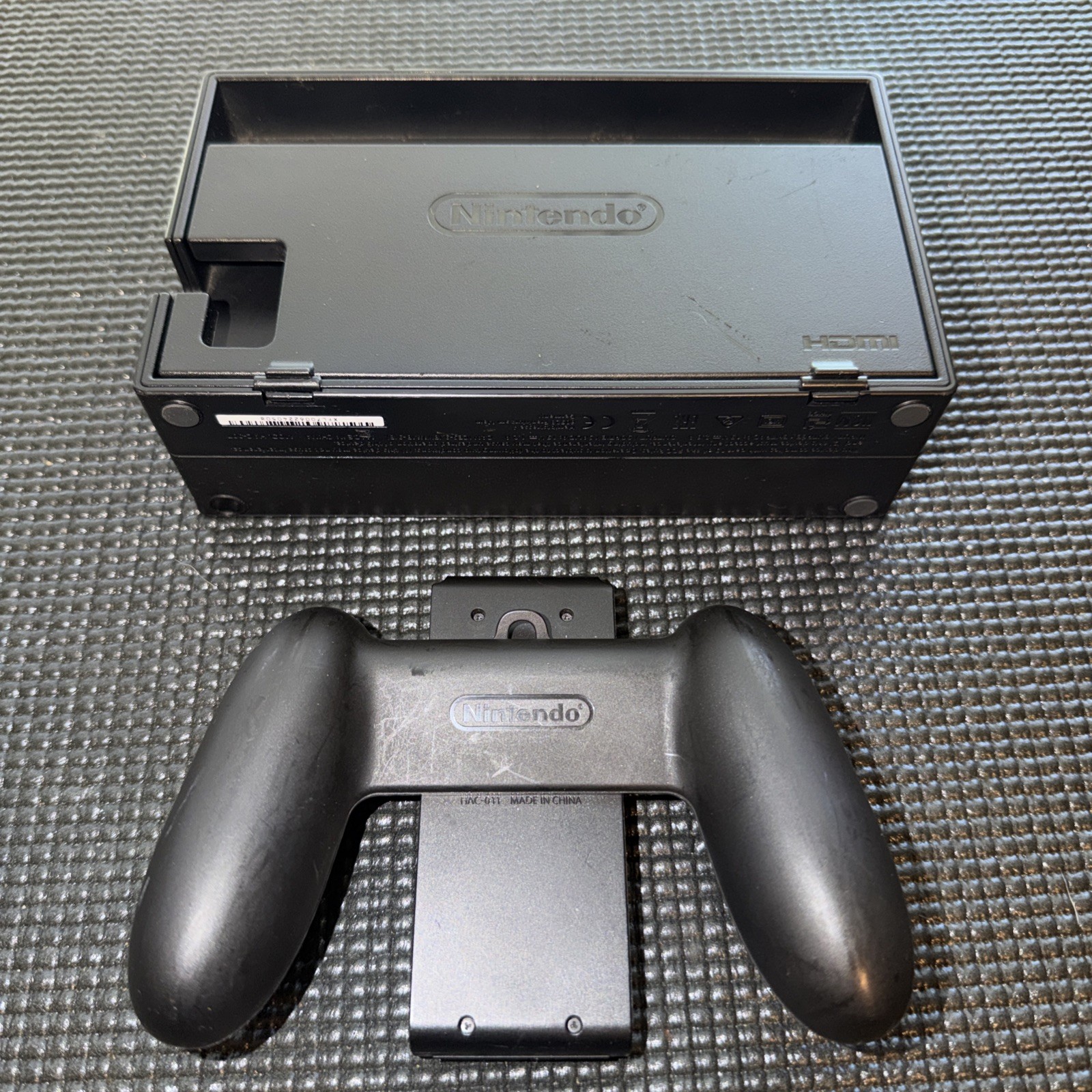 Used Nintendo Switch Dock and Joy-Con Grip No Cables