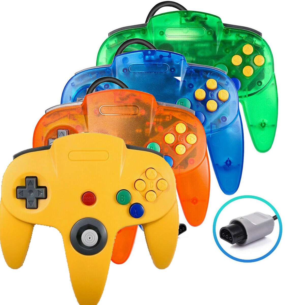 Wired N64 Controller Joystick Compatible with Nintendo 64 N64 Video Game Console