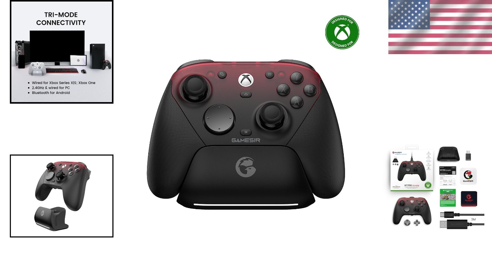 Wireless Gamepad for PC&Android – Hall Effect Triggers