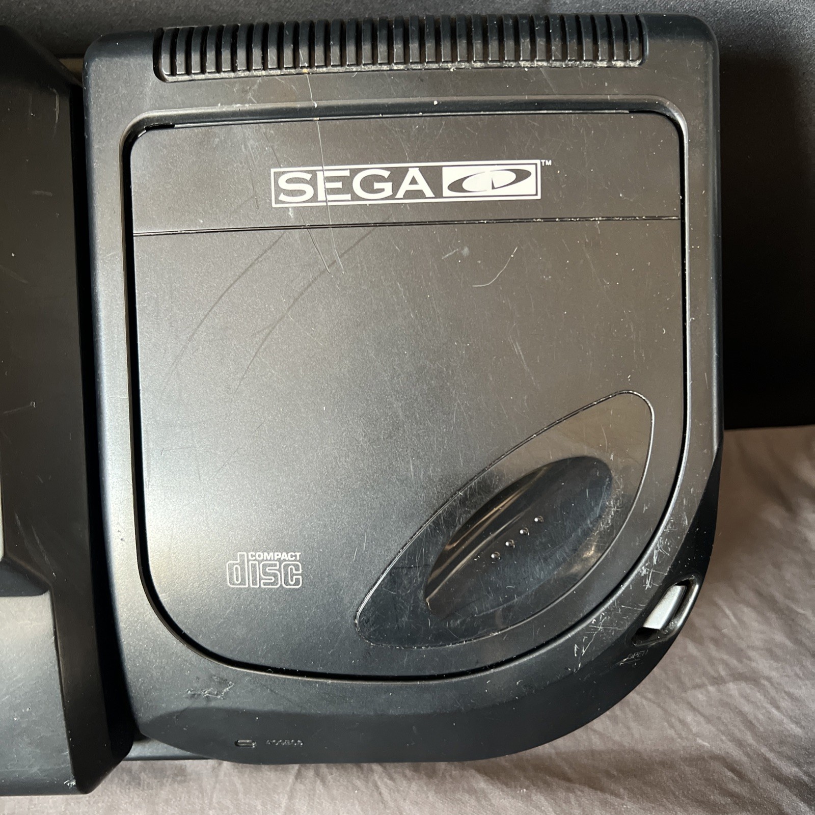 Sega CD Model 2 Sega Genesis Console With Cables And Controller & 3 Games Tested