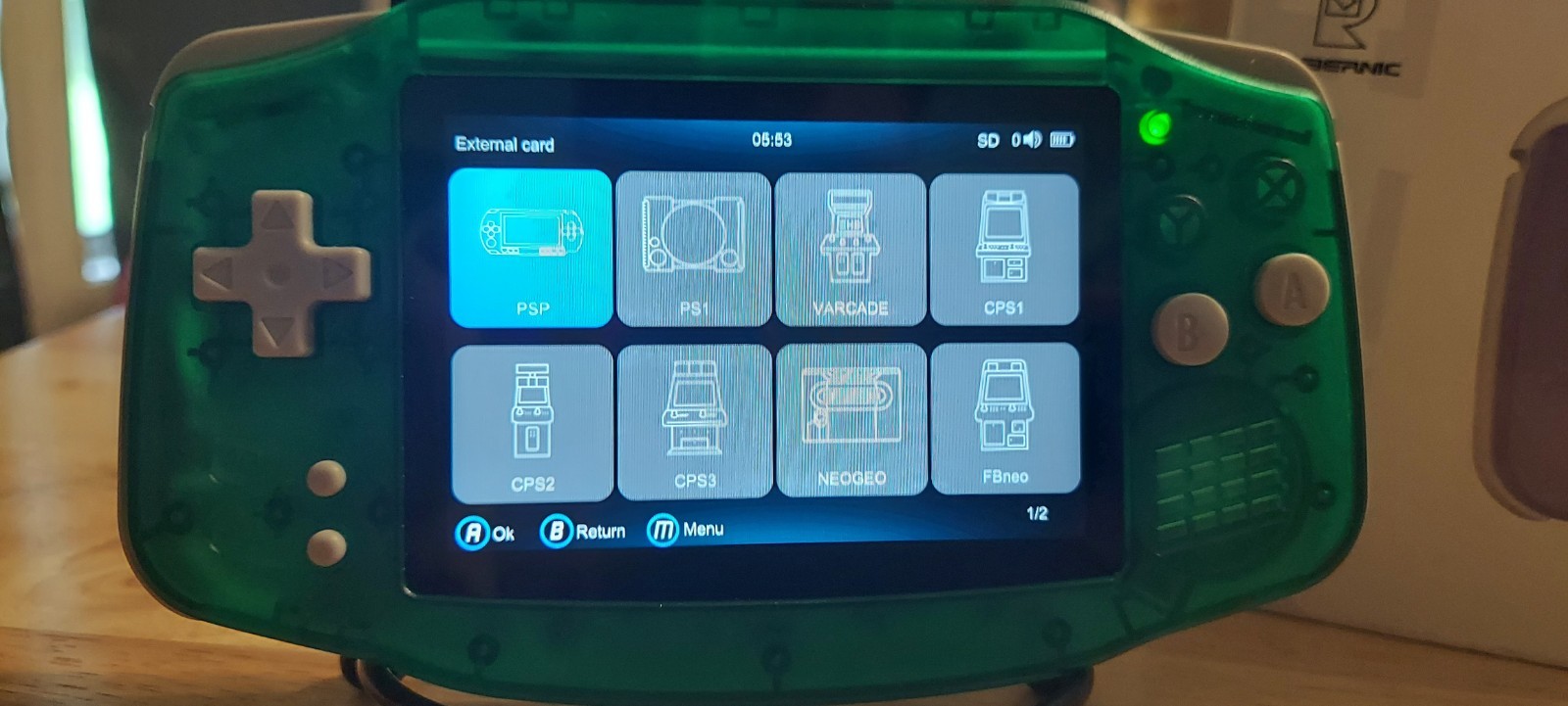Anbernic RG 34XXSP Handheld Game System. TONS of preloaded Games!