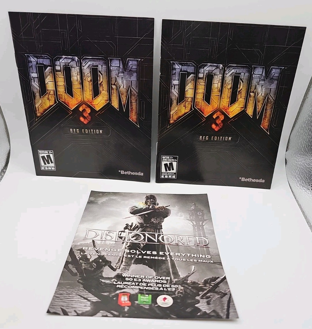 Doom 3 : BFG Edition (PlayStation 3, 2012) PS3 Complete CIB With Manuals Insert