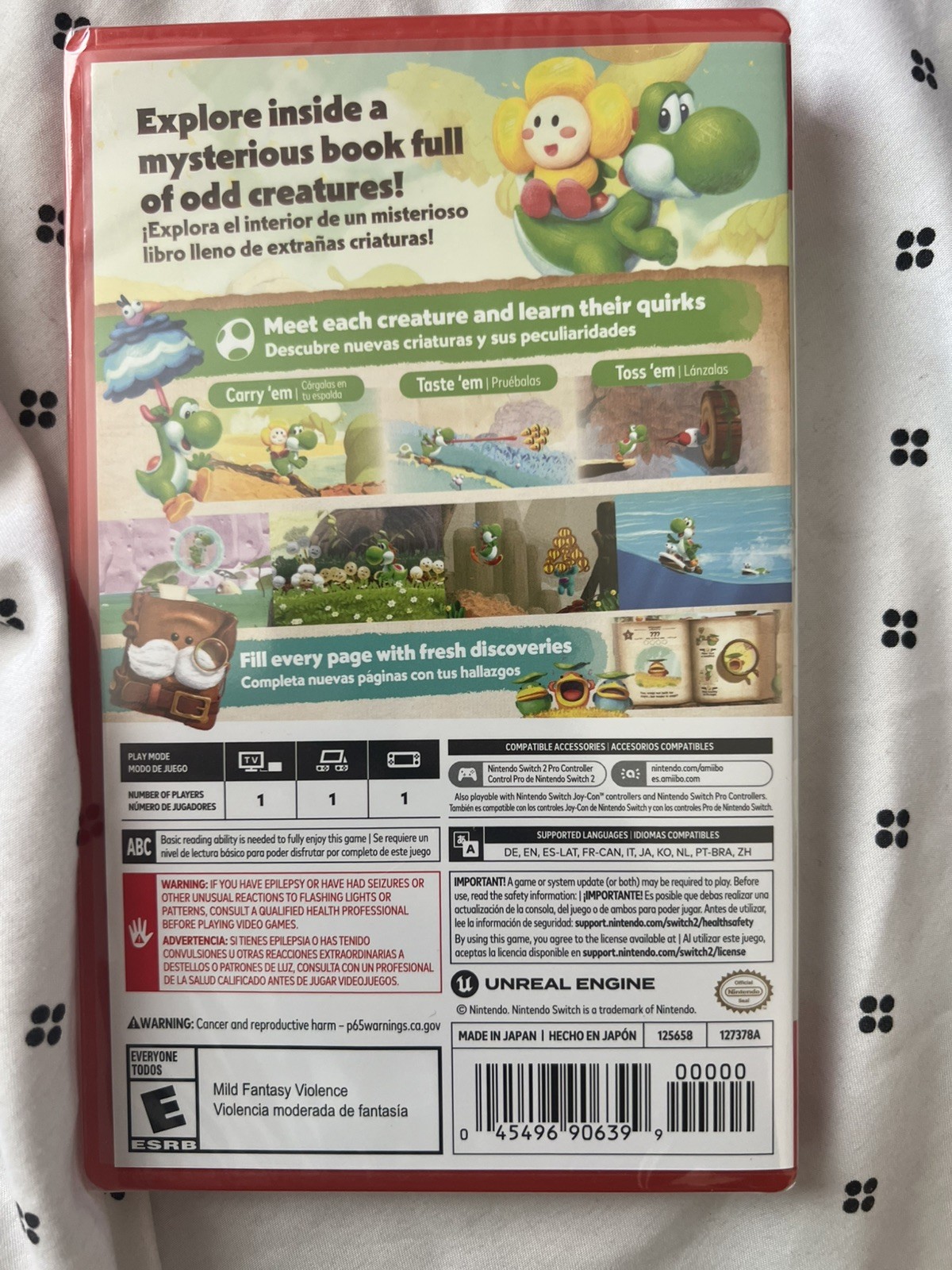 Yoshi and the Mysterious Book – Nintendo Switch 2-Brand New/Sealed-Ships Free